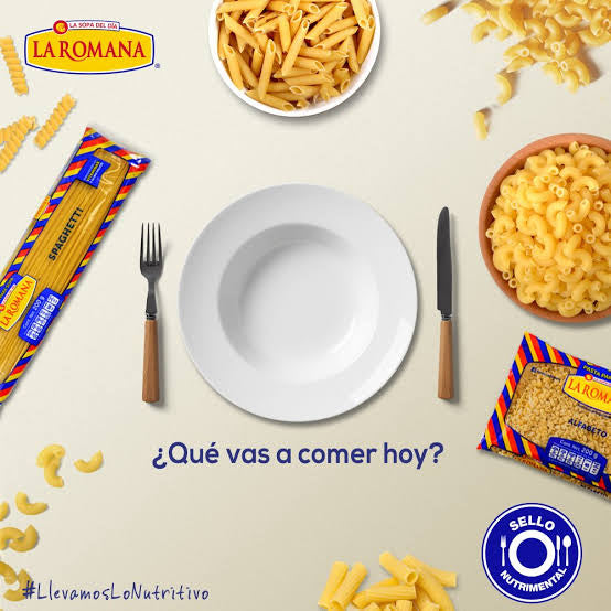 Pasta para Sopa Coditos LA ROMANA Bolsa 200g