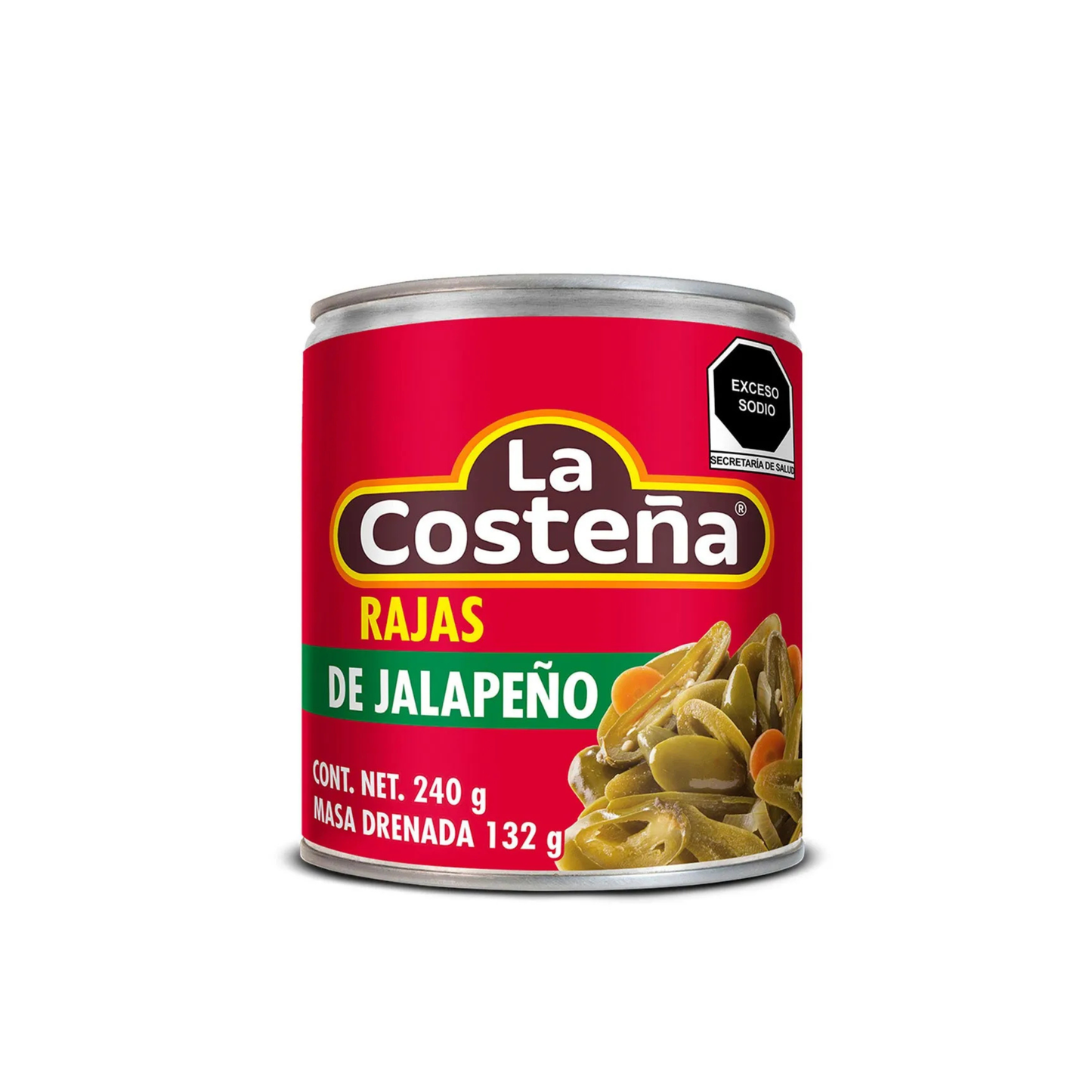 Chiles Rajas de Jalapeños LA COSTEÑA Lata 240g