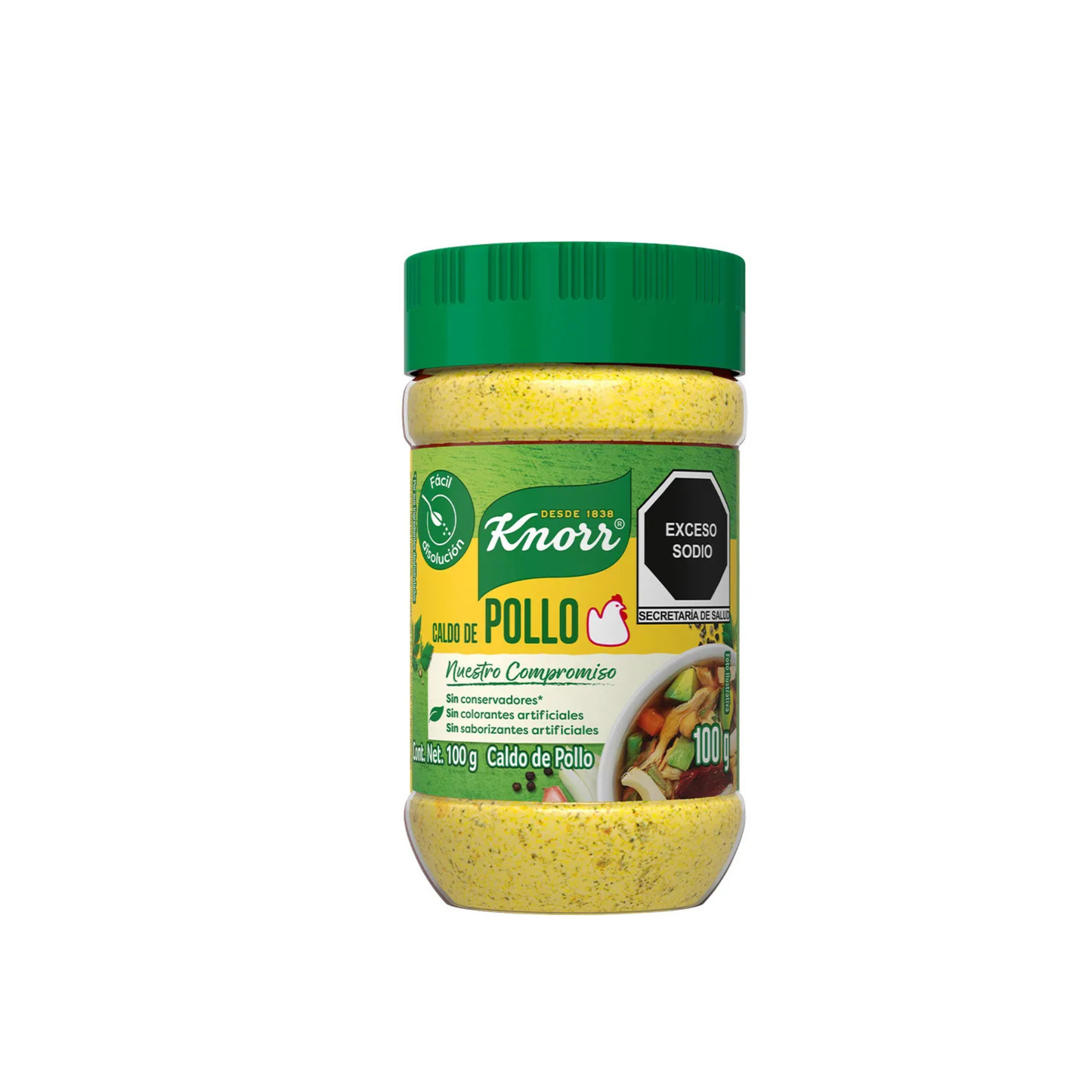 Sazonador Caldo de Pollo Suiza KNORR Frasco 100g