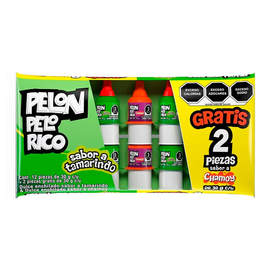 Pelon Pelo Rico Tamarindo 30g HERSHEY’S Bolsa c/12 + 2 Gratis