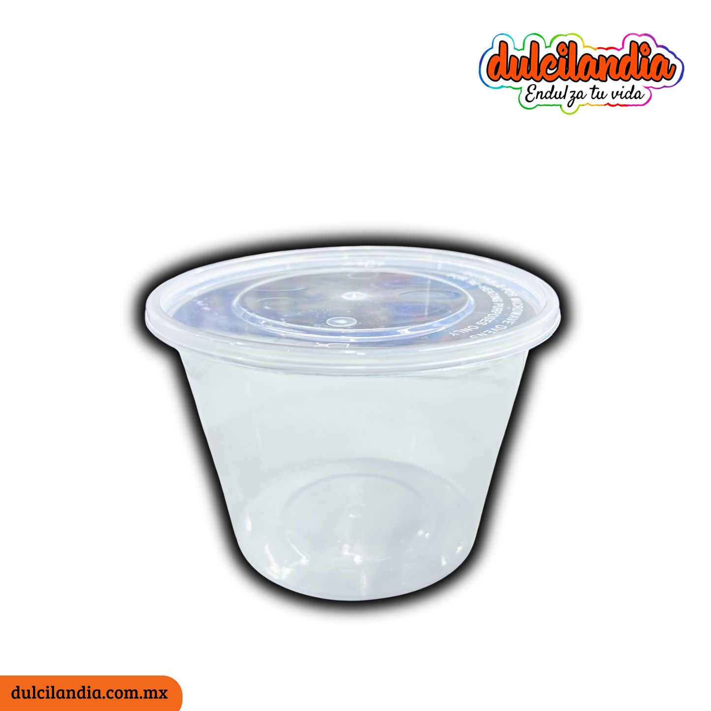 Vasos Plásticos / Envases Plásticos 500ml con Tapaderas LUBBOCK Empaque c/50