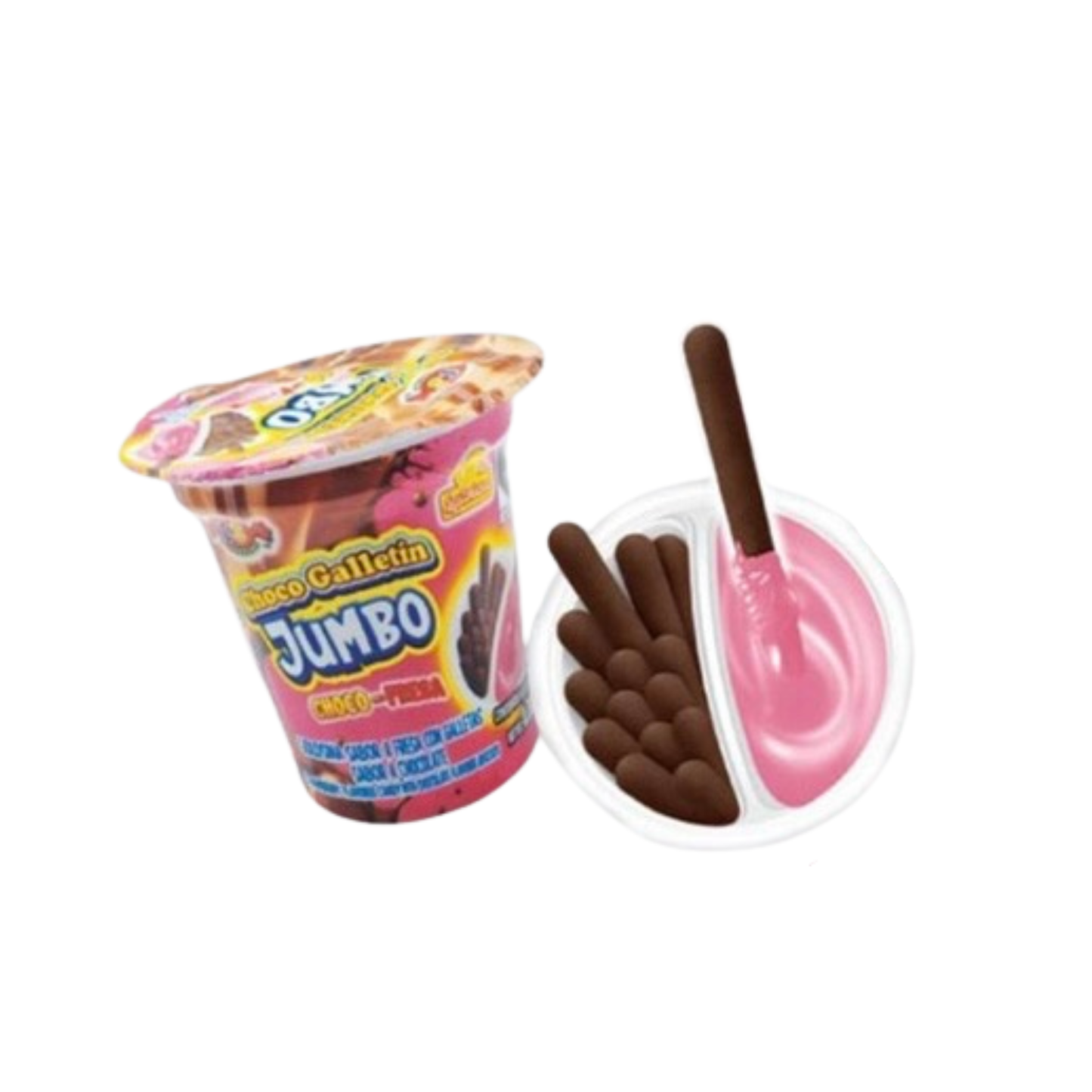 Choco Galletín Jumbo Choco-Fresa 25g LAS DELICIAS Empaque c/10