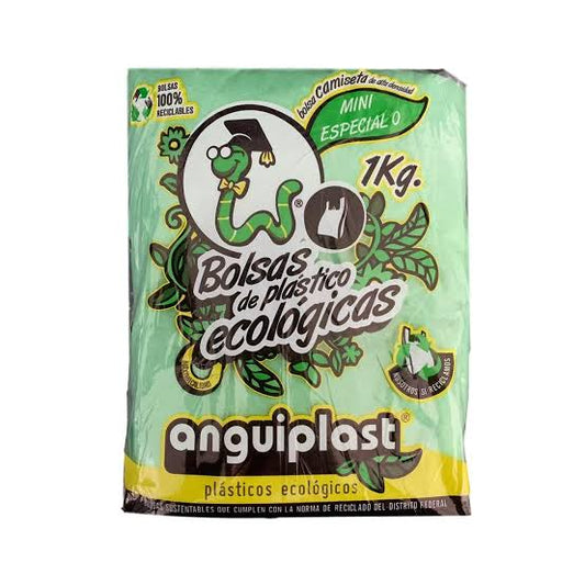 Bolsas Camiseta Mini Especial 0 18x32cm Polipapel ANGUIPLAST Bolsa 1Kg