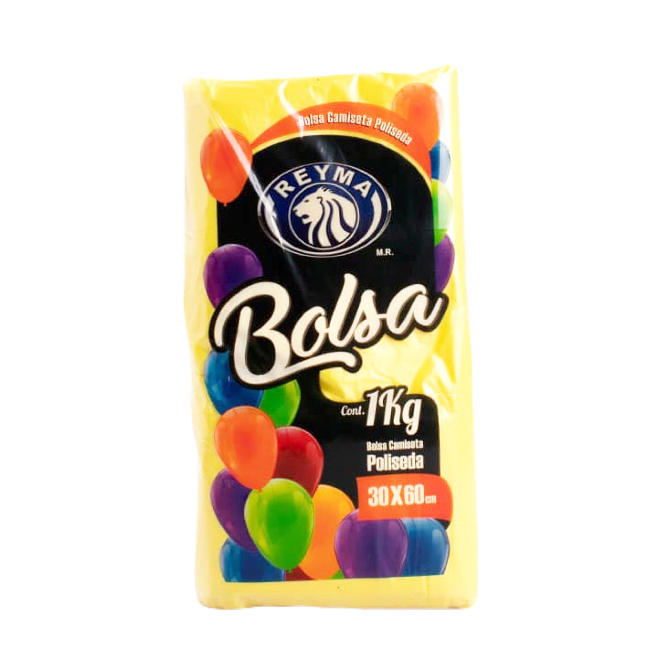 Bolsas Camiseta Grande 30x60cm Poliseda REYMA Bolsa 1Kg