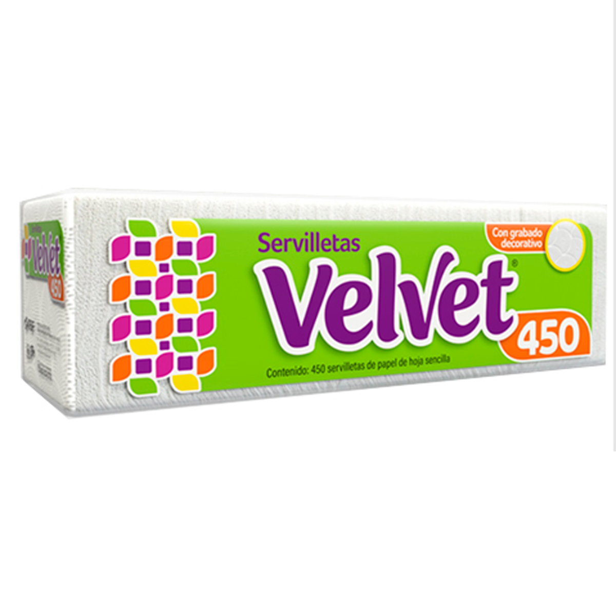 Servilletas de Papel VELVET Empaque c/450