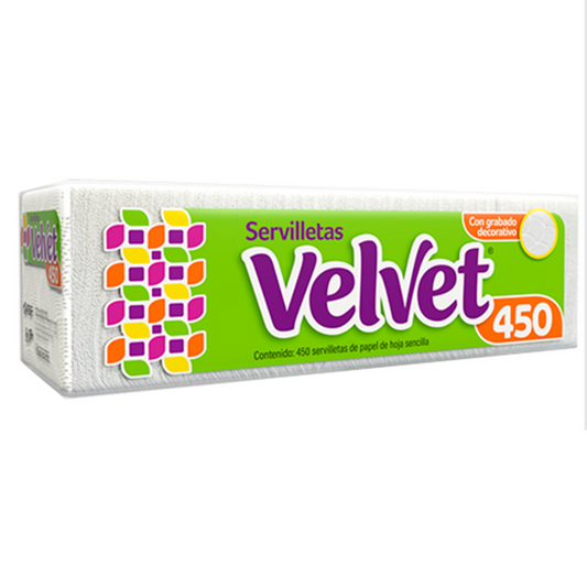 Servilletas de Papel VELVET Empaque c/450