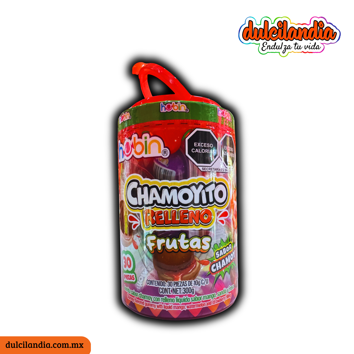 Gomitas Chamoyito Relleno Frutas LAS DELICIAS Vitrolero c/30