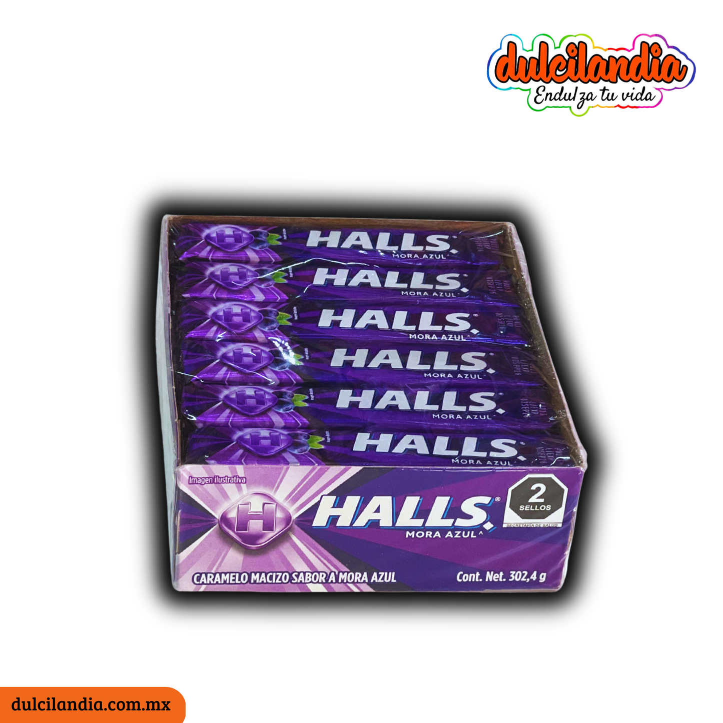 Pastillas Halls Mora Azul MONDELĒZ Caja c/12