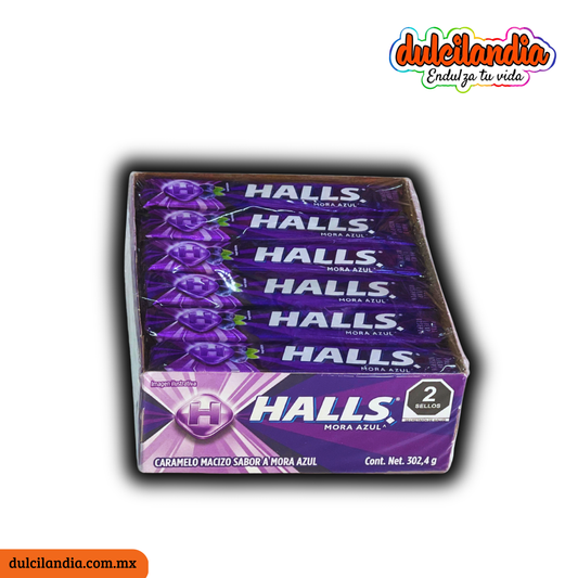 Pastillas Halls Mora Azul MONDELĒZ Caja c/12