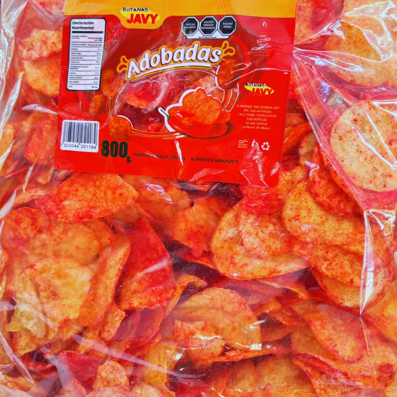 Papas Fritas Adobadas JAVY Bolsa 800g