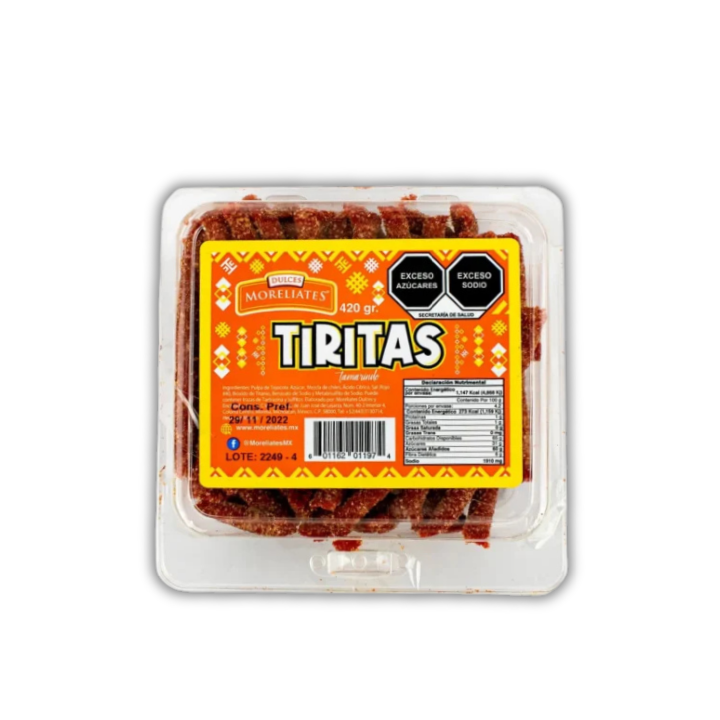 Tiritas de Tamarindo MORELIATES Estuche 420g