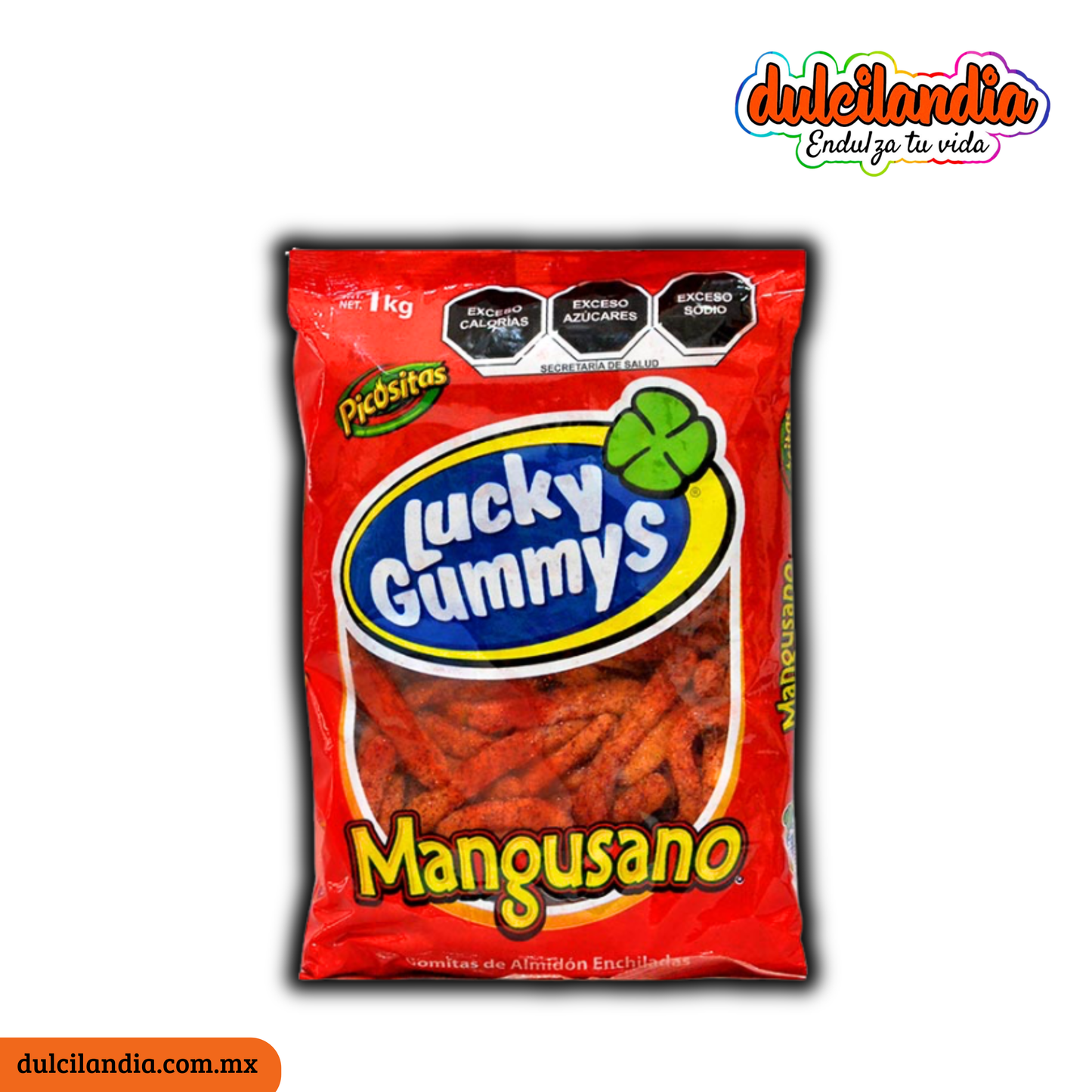 Gomitas Mangusano Enchilados LUCKY GUMMYS Bolsa 1Kg
