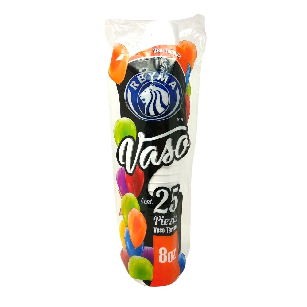 Vasos Térmicos 8oz REYMA Empaque c/25