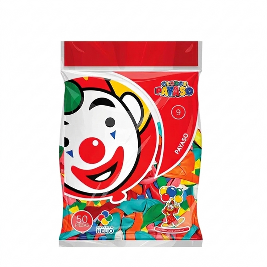 Globos #9 Surtidos GLOBOS PAYASO Bolsa c/50