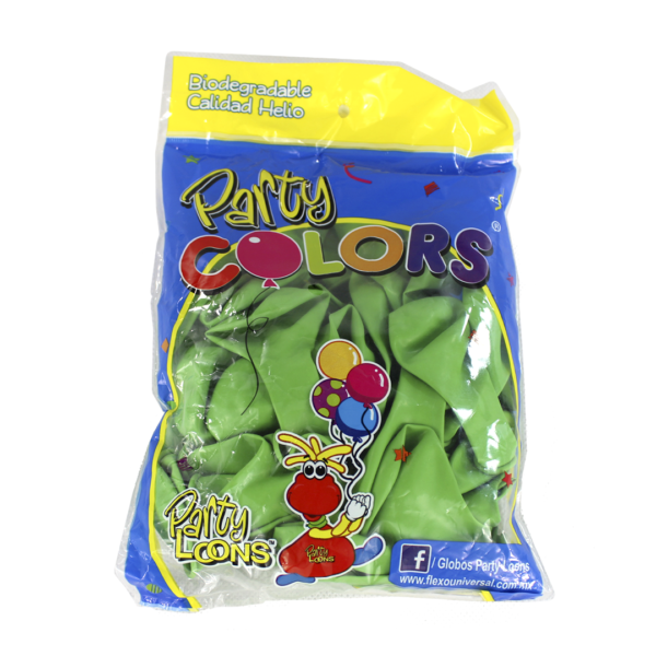 Globos #9 Verde Claro PARTY COLORS Bolsa c/50