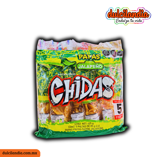 Chidas Papas Jalapeño 85g GONAC Bolsa c/5