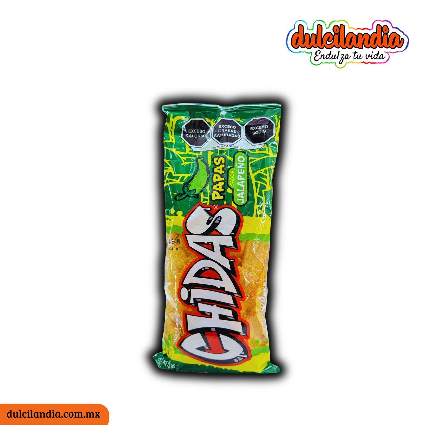 Chidas Papas Jalapeño 85g GONAC Bolsa c/5