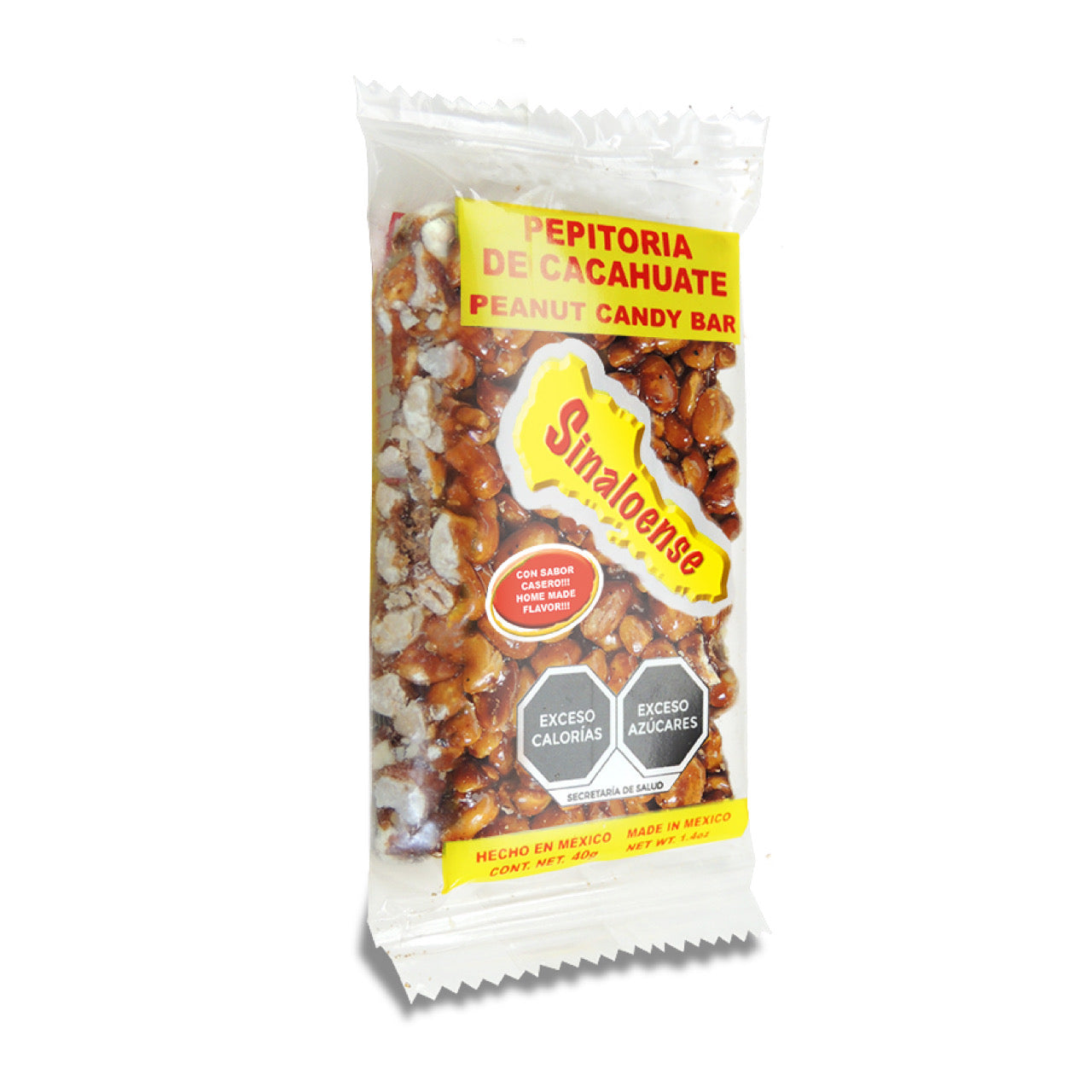 Pepitorias de Cacahuate SINALOENSE 40g Bolsa c/20