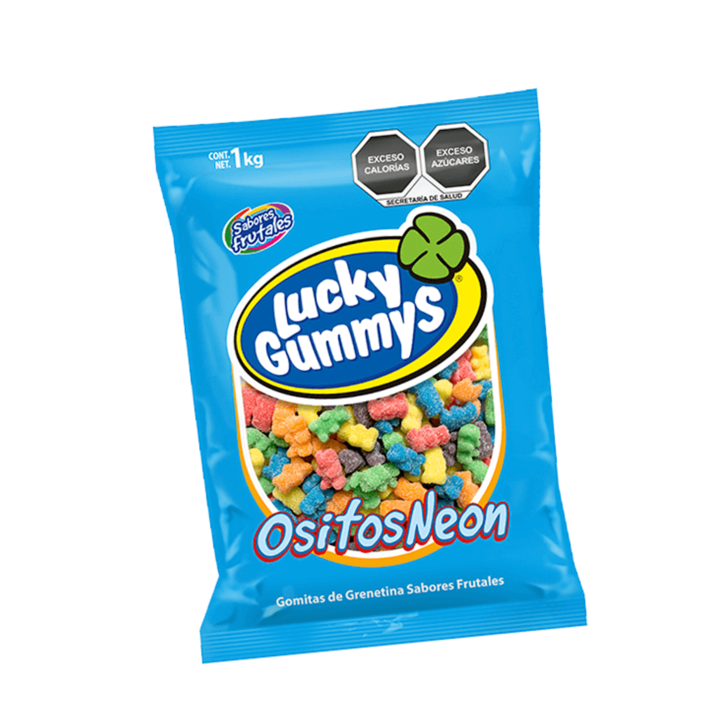 Gomitas Ositos Neón LUCKY GUMMYS Bolsa 1Kg