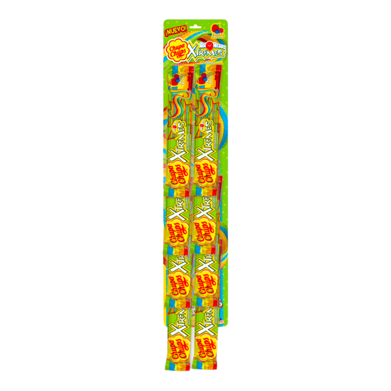 Gomitas Xtremes Arcoiris Acidulado 57g CHUPA CHUPS Tira c/8