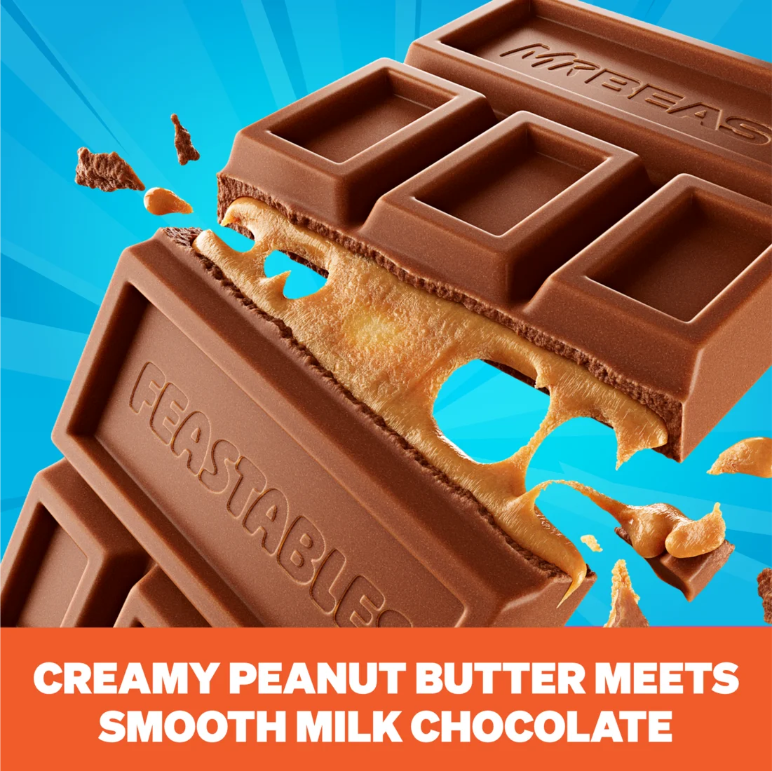 Chocolate Feastables Peanut Butter MR BEAST Barra 35g
