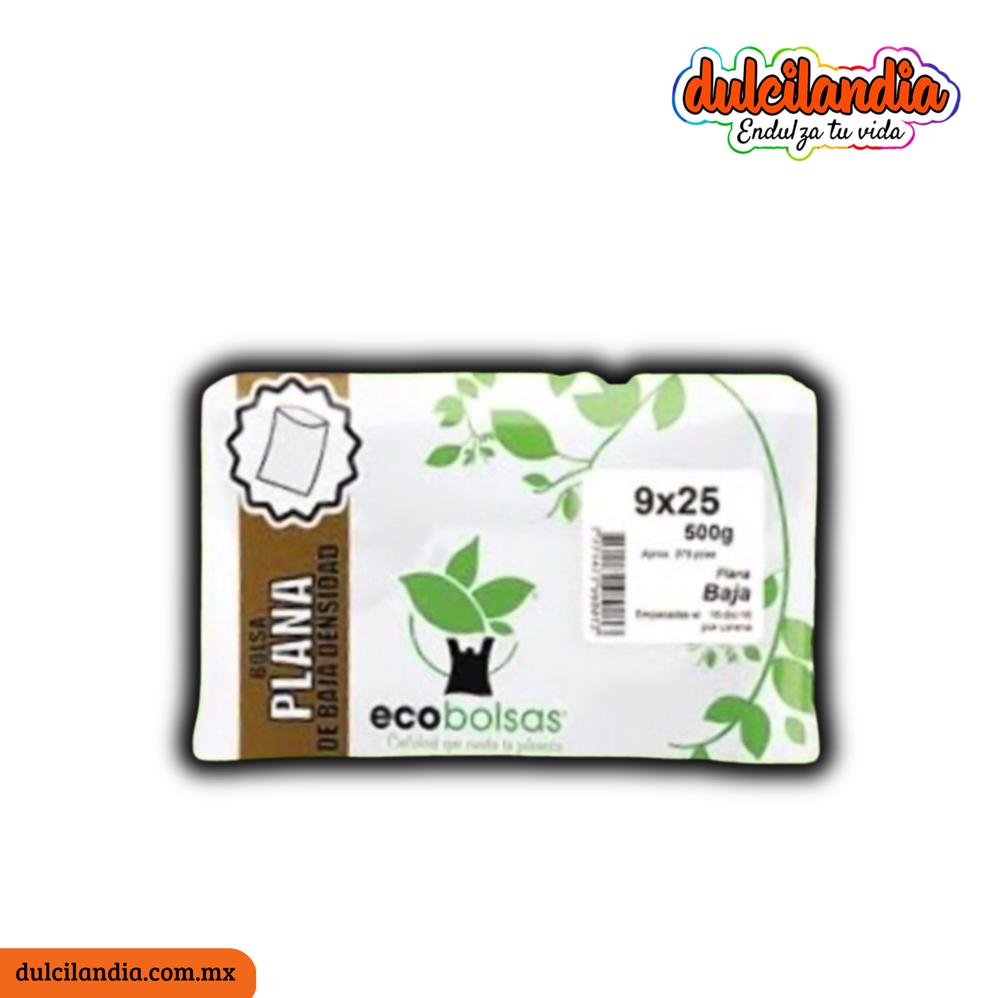 Bolsas Plástico 9x26cm Planas para Helados ECOBOLSAS Bolsa 500g