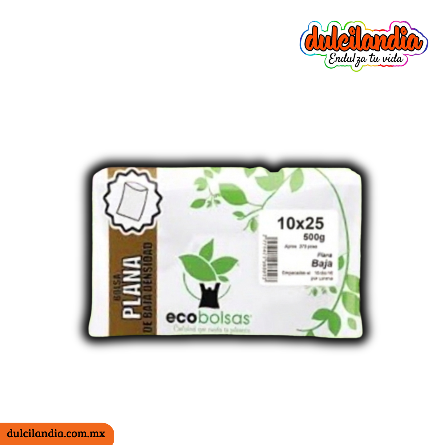 Bolsas Plástico 10x26cm Planas para Helados ECOBOLSAS Bolsa 500g