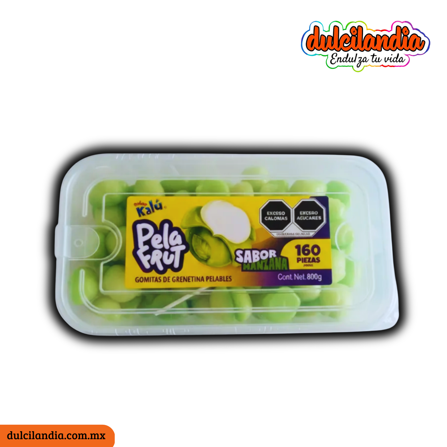 Gomitas Pelables Pela Frut Manzana KALÚ Exhibidor c/160