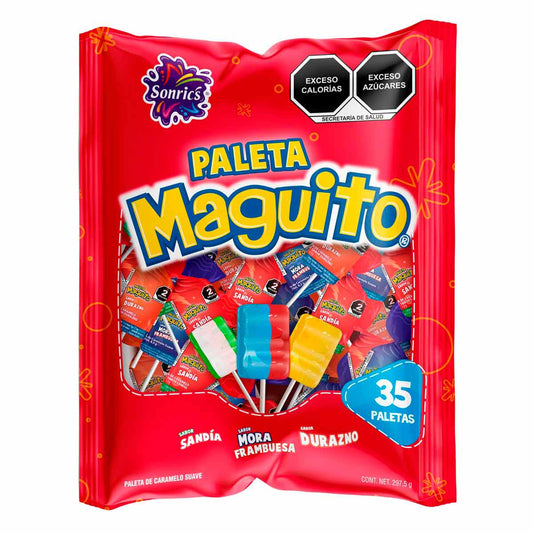 Paletas Maguito Surtida 8.5g SONRIC’S Bolsa c/35