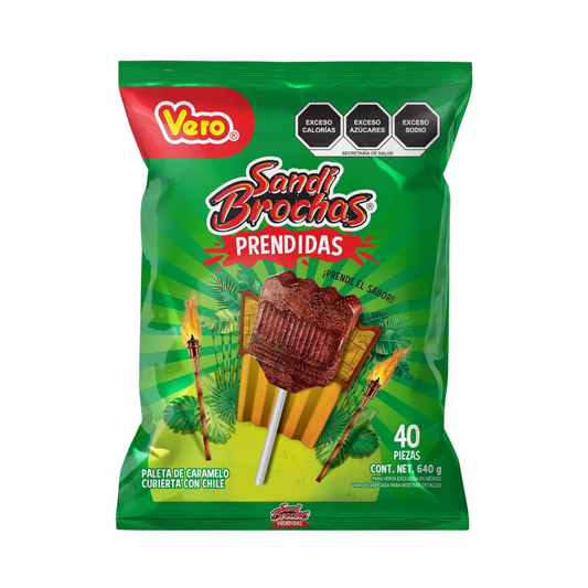 Paletas Sandi Brochas Prendidas 16g VERO Bolsa c/40
