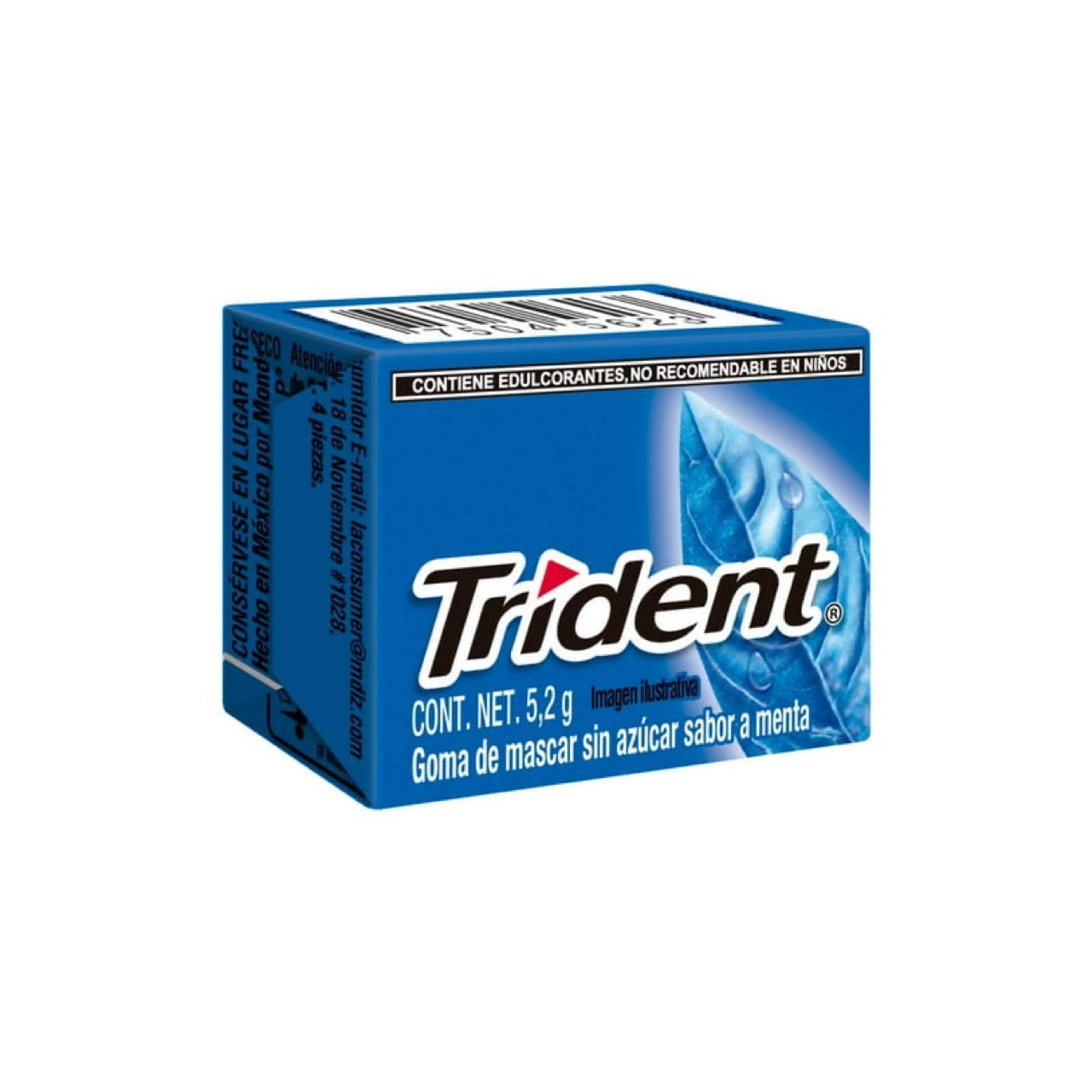 Chicles Trident 4’s Menta MONDELĒZ Caja c/40