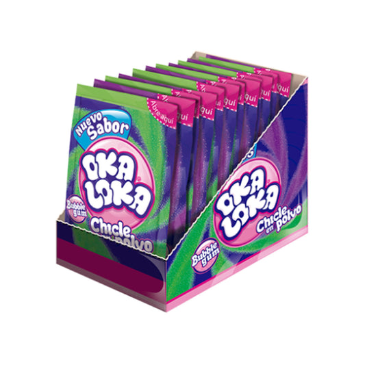 Chicle en Polvo Oka Loka Sobres 12g SUPER Caja c/12