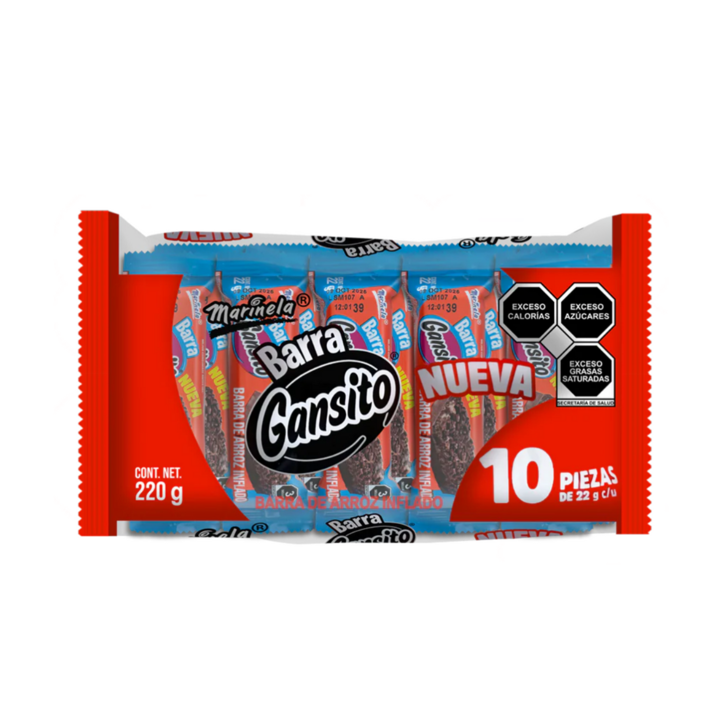 Barras Gansito 22g MARINELA Bolsa c/10