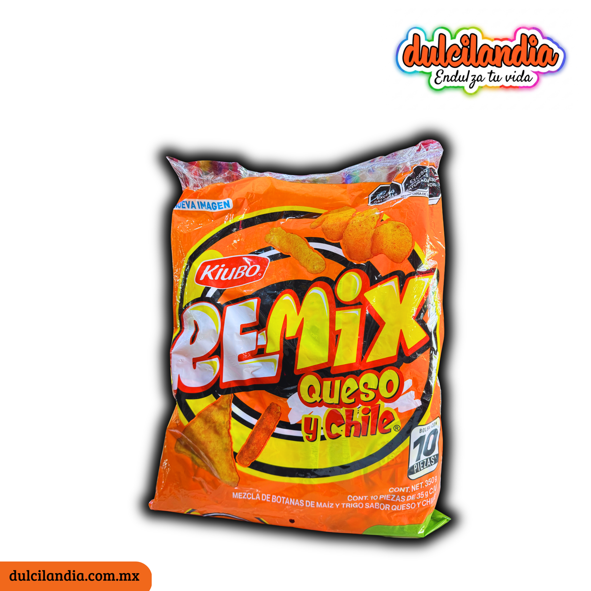 Re-mix Queso y Chile 35g KIUBO Bolsa c/10