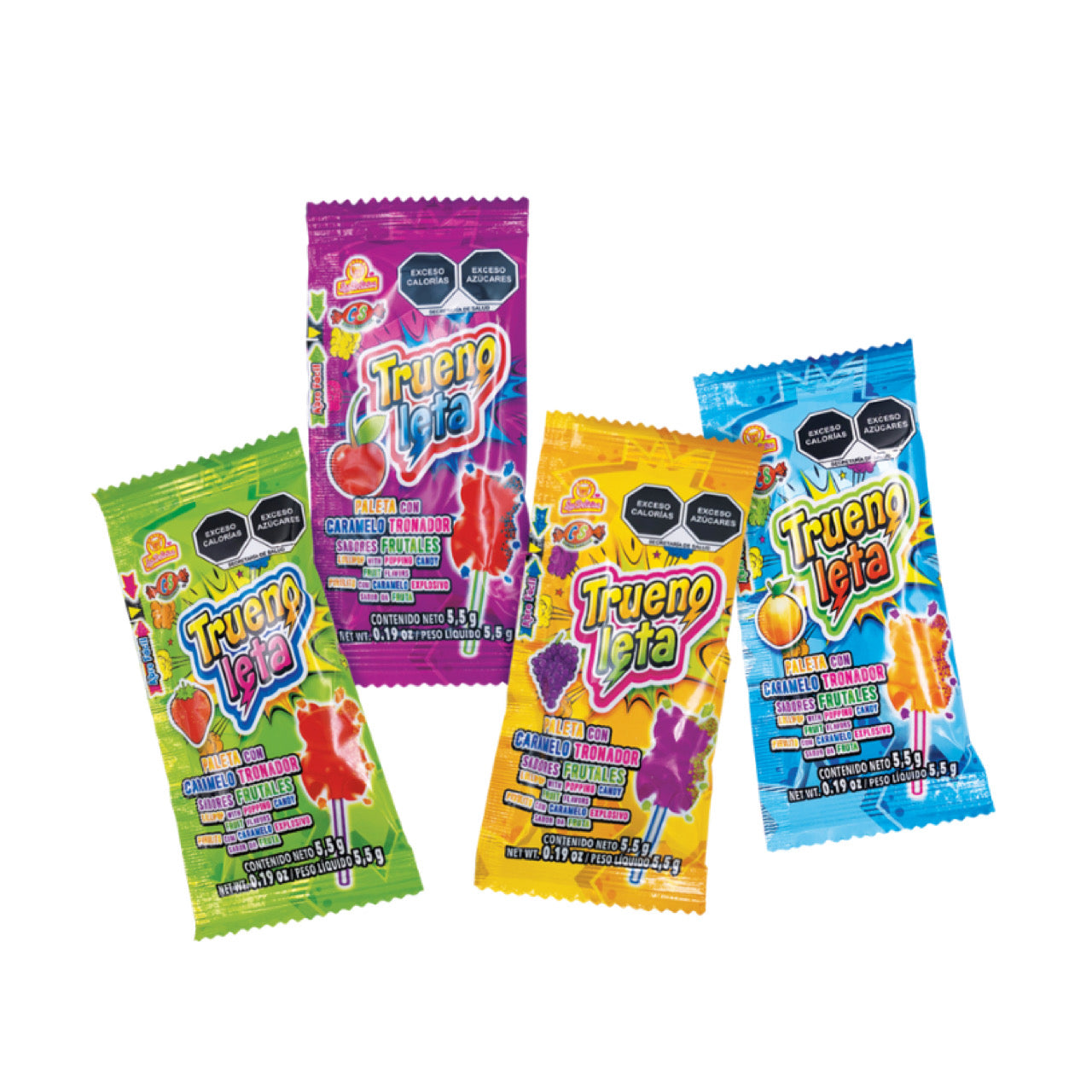 Paletas Truenoleta 5.5g LAS DELICIAS Caja c/24
