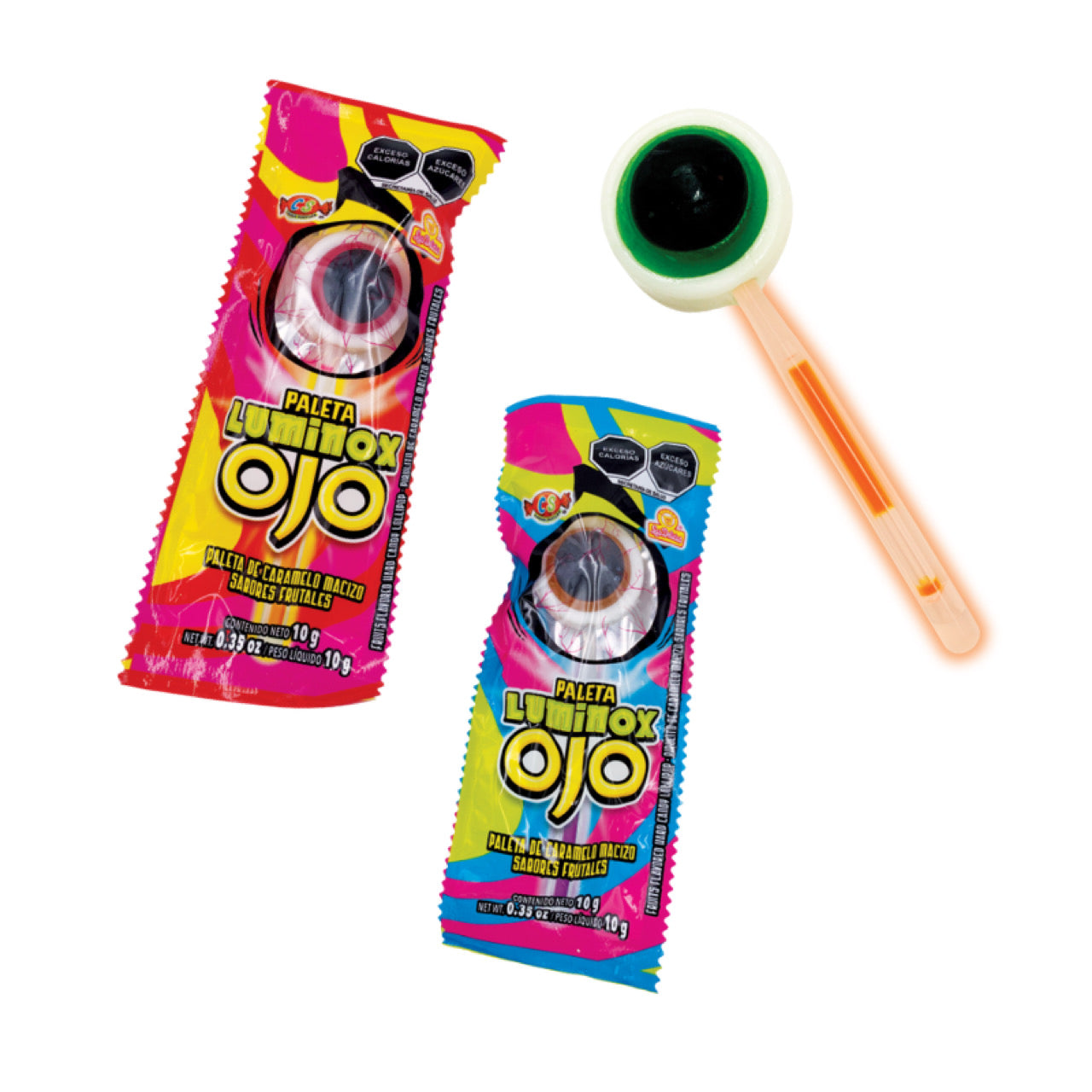 Paletas Luminox Ojo 10g LAS DELICIAS Caja c/24