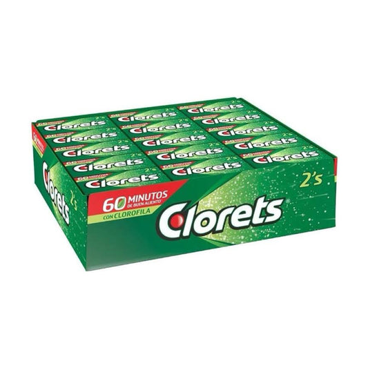 Chicle Clorets 2’s ADAMS Caja c/60