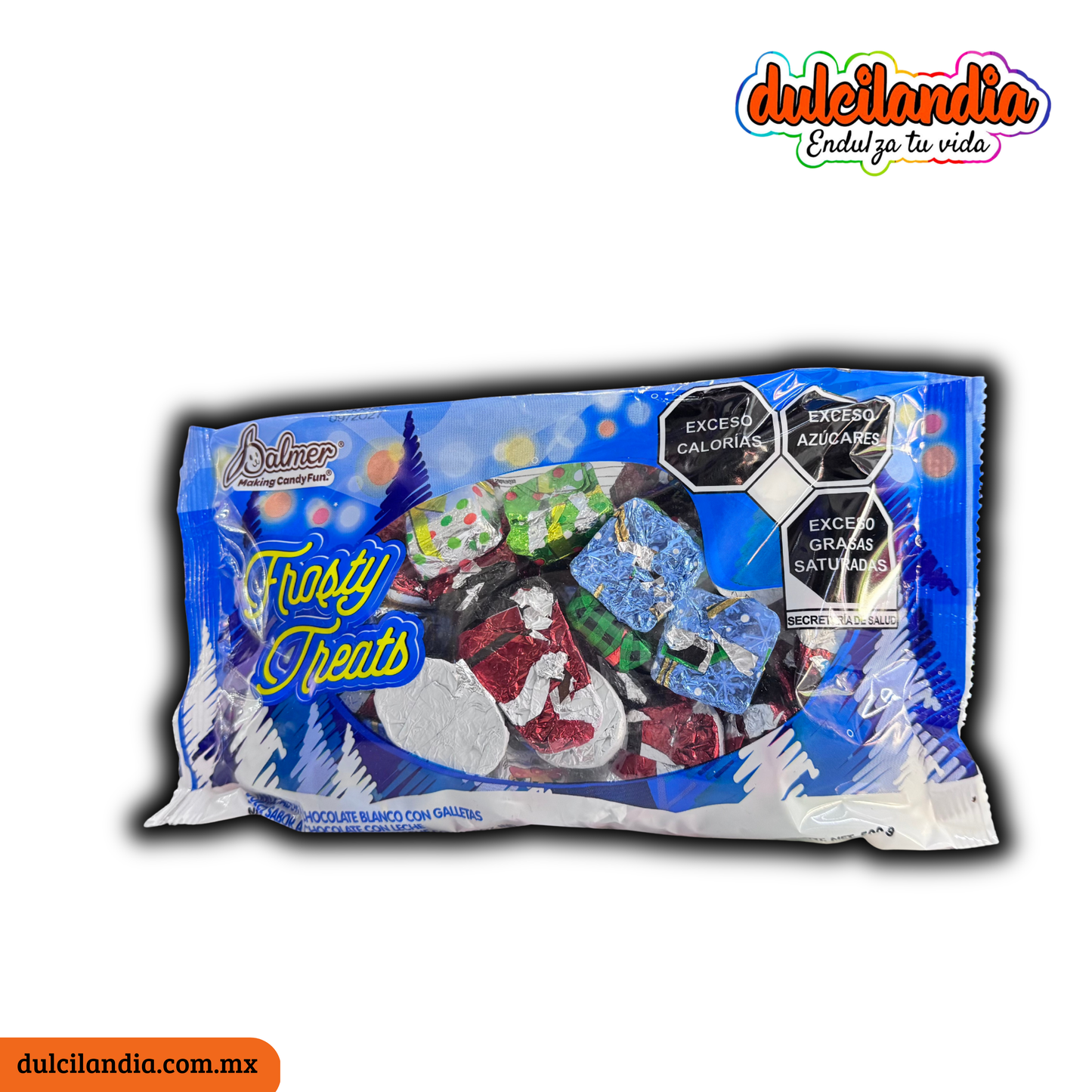 Chocolates Navideños Frosty Treats Figuras Surtidas PALMER Bolsa 500g