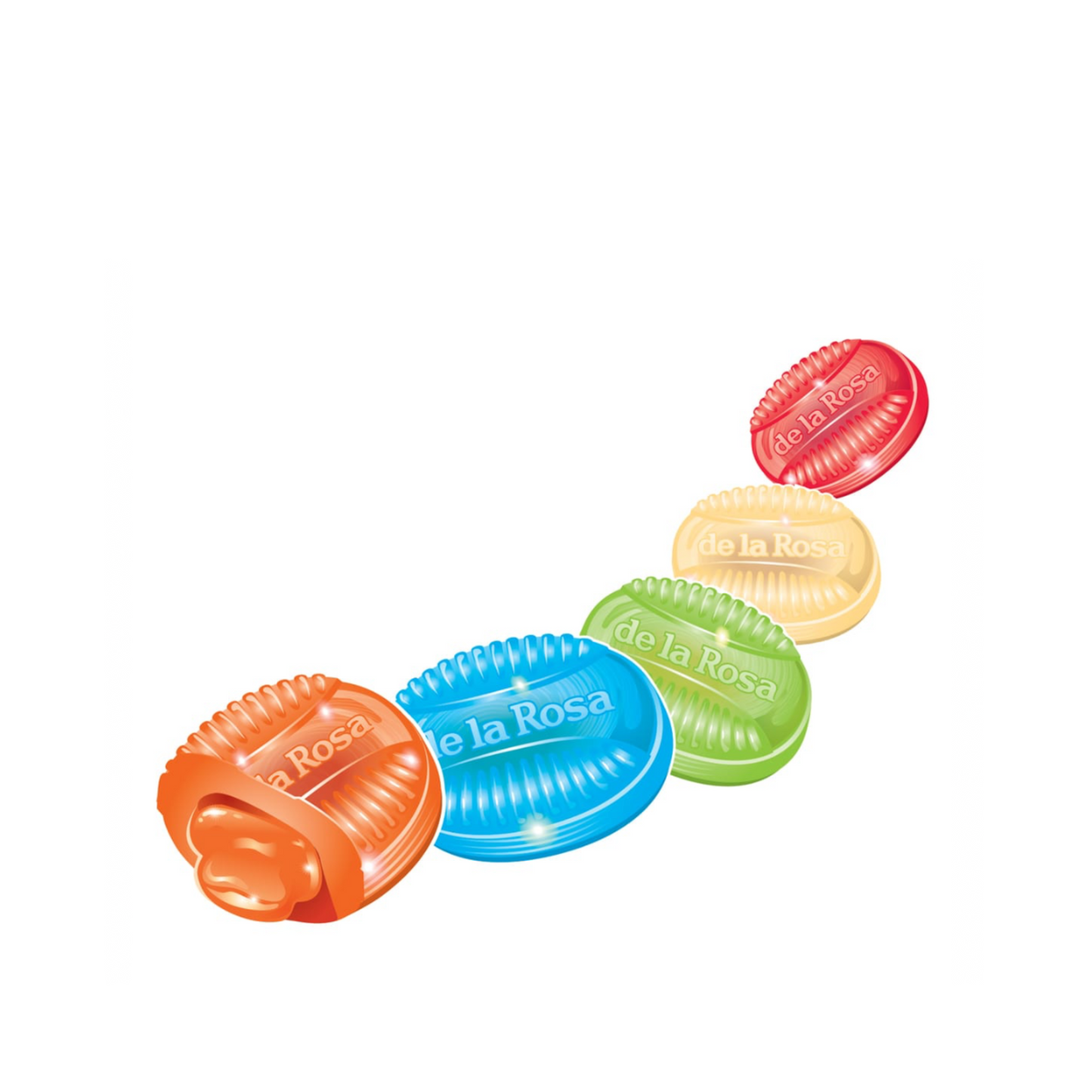 Caramelos Carame Litos Rellenos Surtidos 5g DE LA ROSA Bolsa c/100