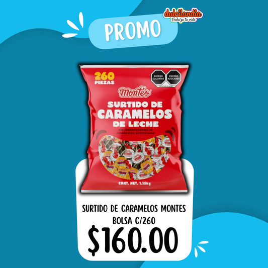1 Promo Surtido de Caramelos MONTES Bolsa c/260