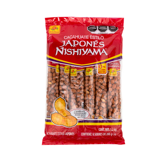 Cacahuate Japonés Sobres 200g DE LA ROSA Bolsa c/6