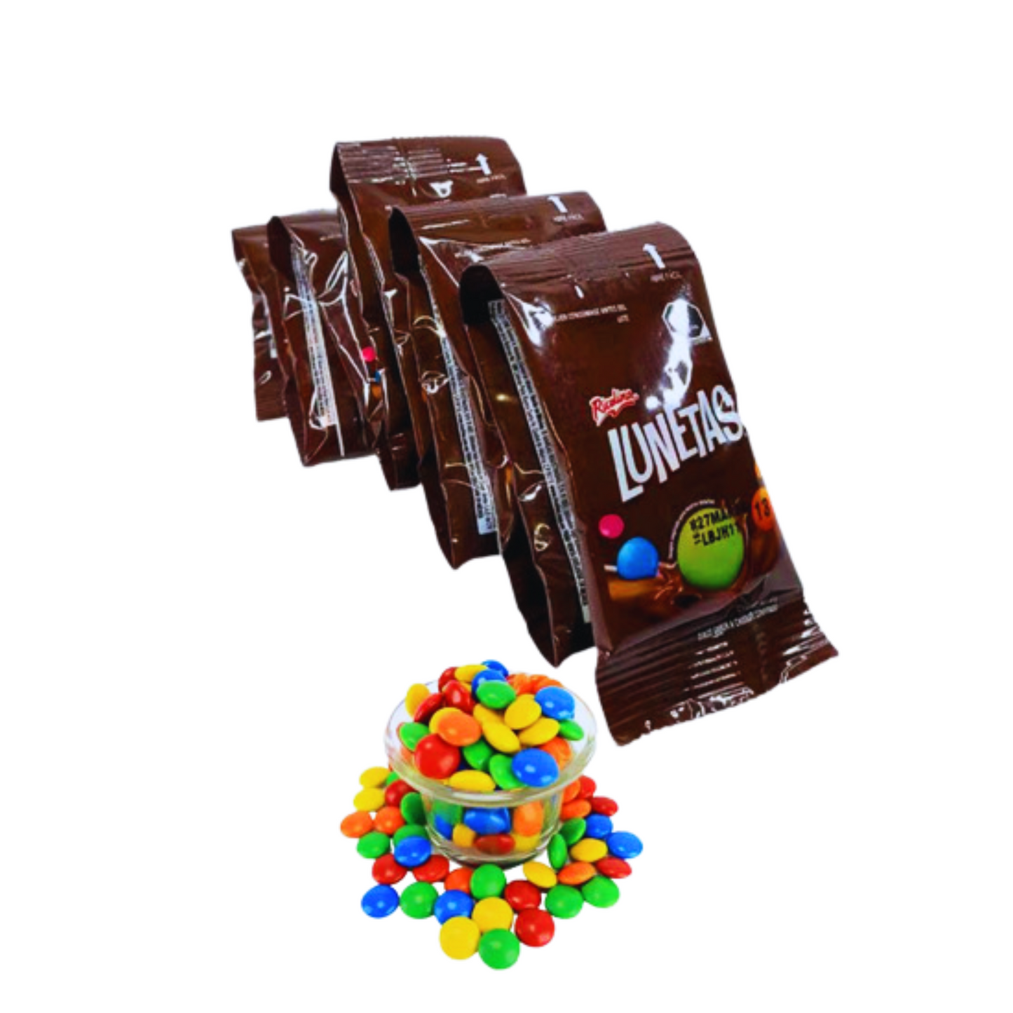 Chocolates Confitados Lunetas Sobres 20g RICOLINO Tira c/10