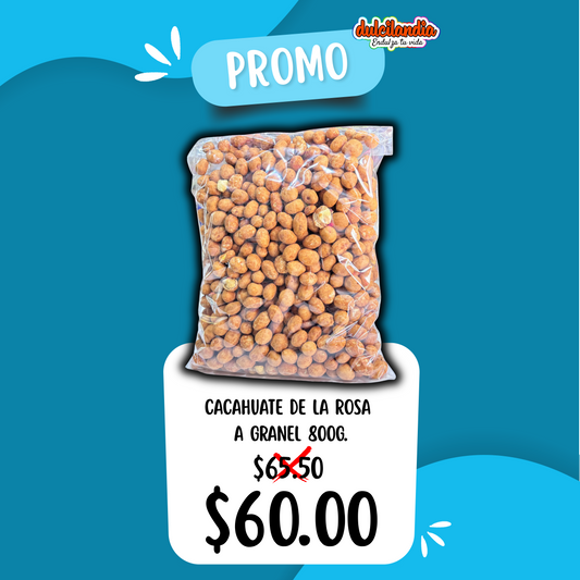 1 Promo Cacahuate Japonés a Granel DE LA ROSA Bolsa 800g
