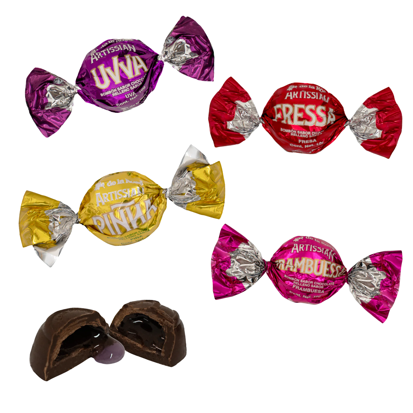 Chocolates Rellenos Artissian Surtido 10g DE LA ROSA Bolsa c/50