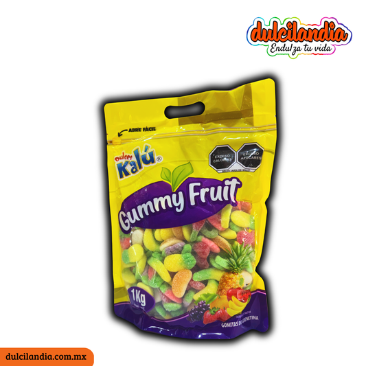 Gomitas Gummy Fruit Surtida KALÚ Bolsa 1Kg c/200