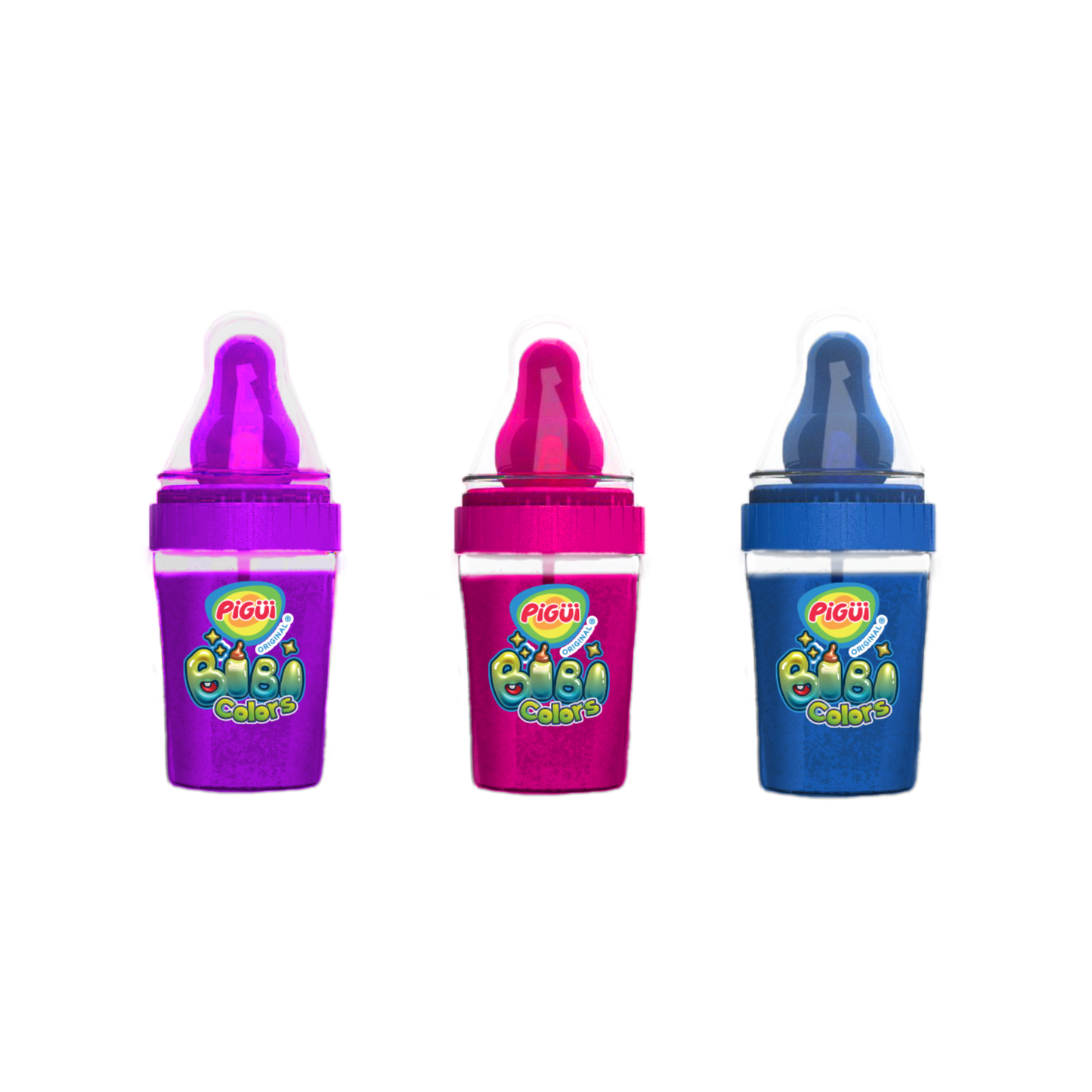 Bibi Colors Caramelo con Polvo Acidito 22g PIGÜI Caja c/12