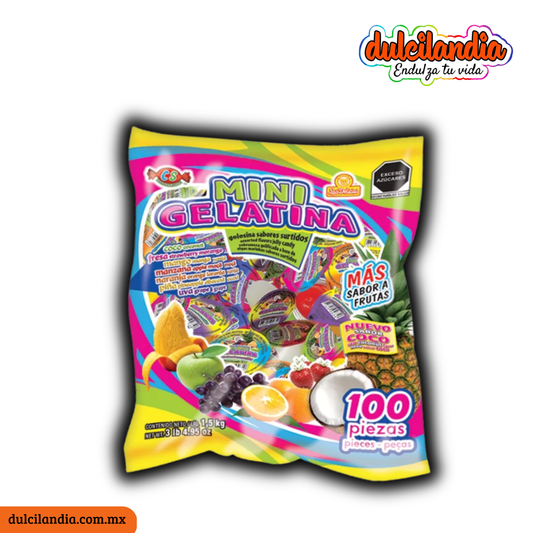 Mini Gelatina Surtida 15g LAS DELICIAS Bolsa c/100