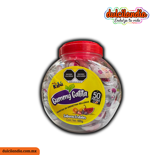 Gomitas Gummy Gatita Surtido 10g KALÚ Vitrolero c/50
