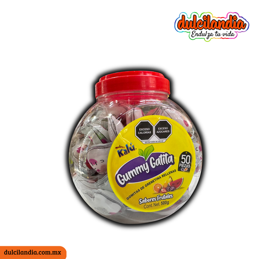 Gomitas Gummy Gatita Surtido 10g KALÚ Vitrolero c/50