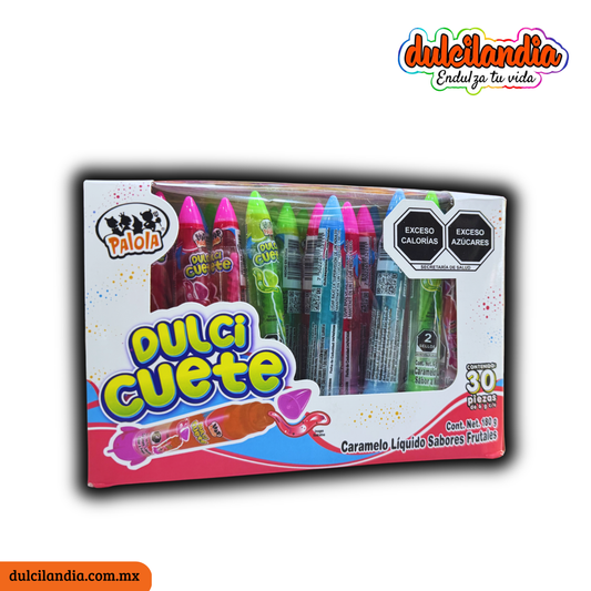 Dulci Cuete Caramelo Líquido 6g PALOLA Exhibidor c/30